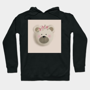 Kawai Bear - Beige Color Hoodie